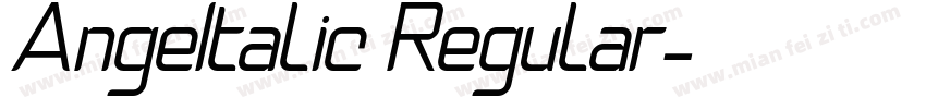 AngeItalic Regular字体转换